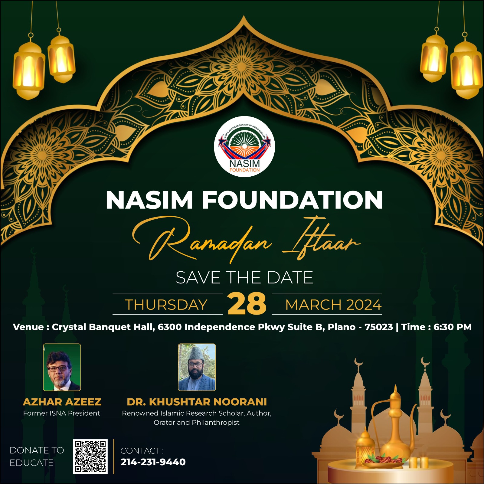 2024 NASIM Foundation event flyer